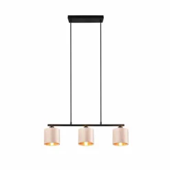Suspension Trio JULIETA Noir, 3 lumières