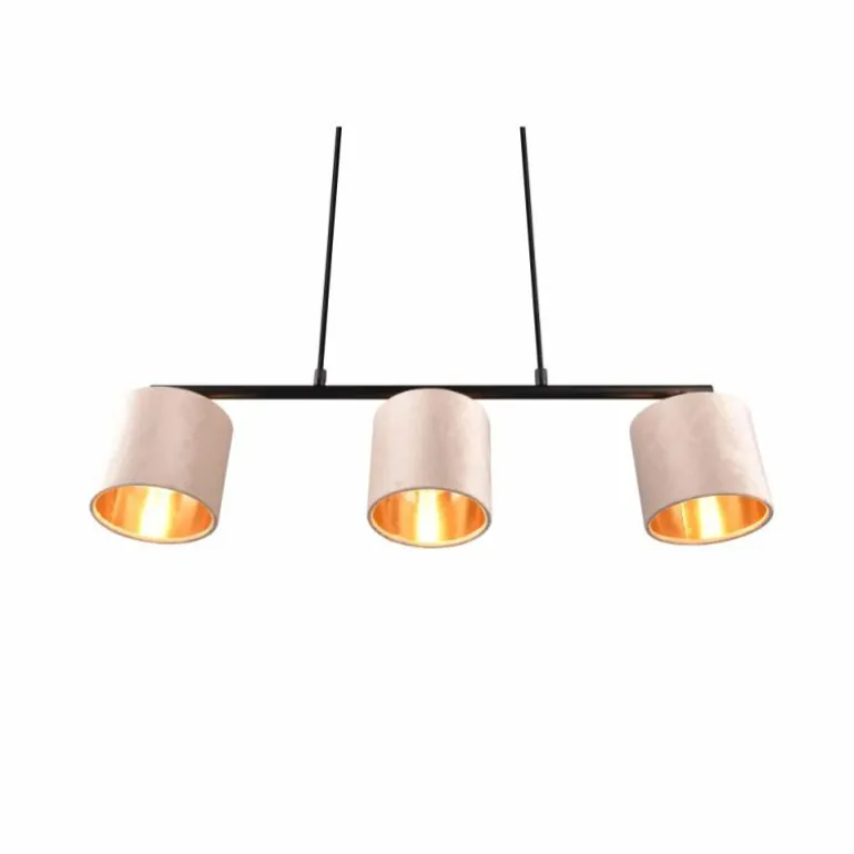 Suspension Trio JULIETA Noir, 3 lumières