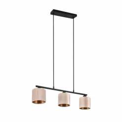 Suspension Trio JULIETA Noir, 3 lumières
