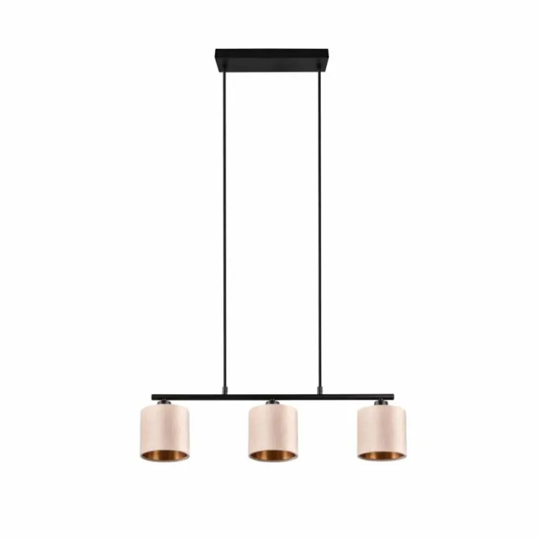 Suspension Trio JULIETA Noir, 3 lumières