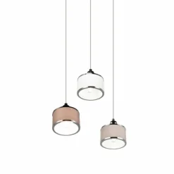 Suspension Trio KAPRUN Chrome, 3 lumières