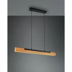 Suspension Trio Kerala LED Noir, 1 lumière