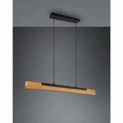 Suspension Trio Kerala LED Noir, 1 lumière