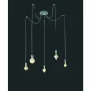 Suspension Trio Leuchten Cord Gris, 5 lumières