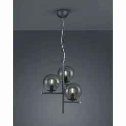 Suspension Trio Leuchten PURE Anthracite, 3 lumières