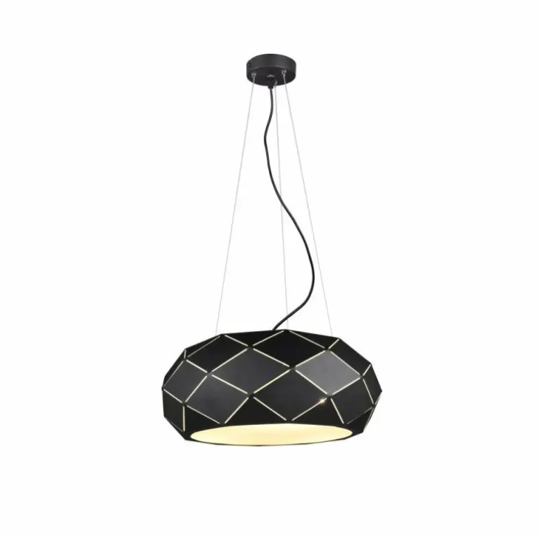 Suspension Trio Leuchten ZANDOR Noir, 3 lumières