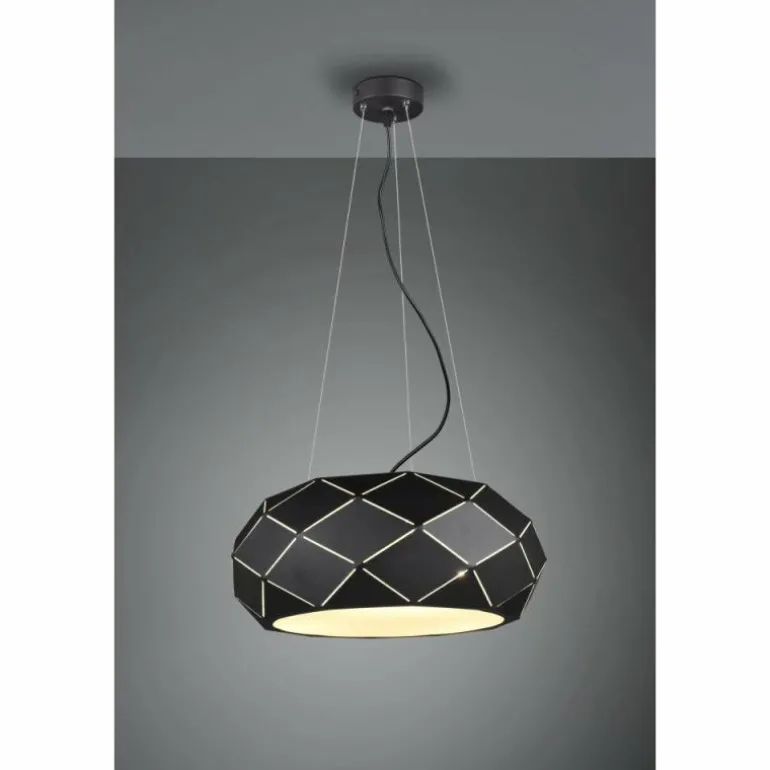 Suspension Trio Leuchten ZANDOR Noir, 3 lumières