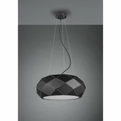 Suspension Trio Leuchten ZANDOR Noir, 3 lumières