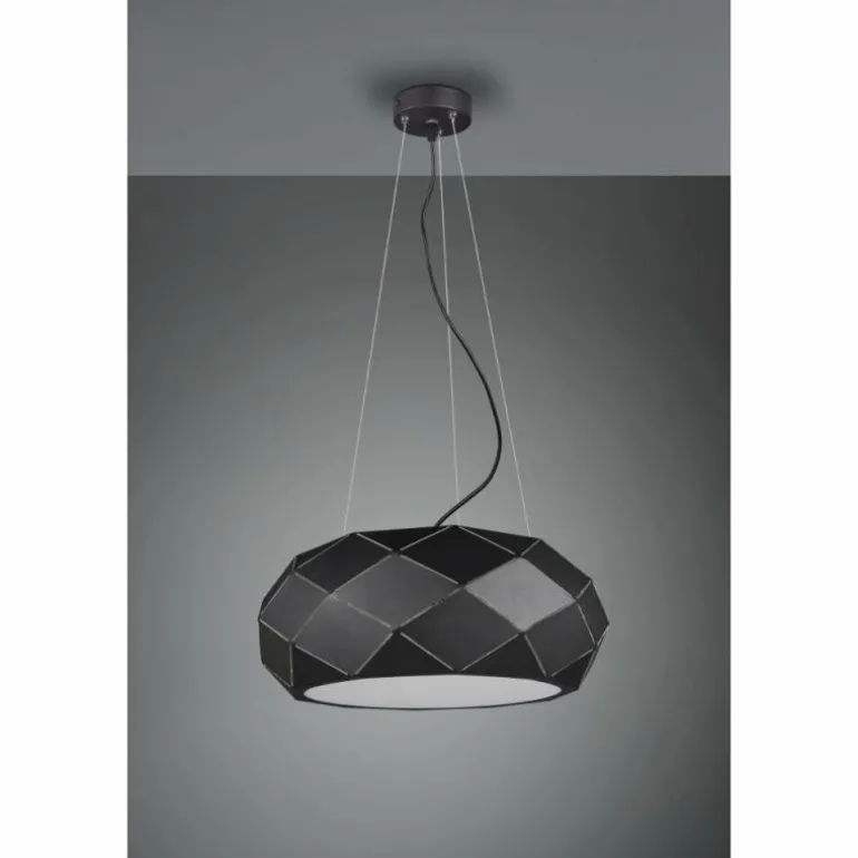 Suspension Trio Leuchten ZANDOR Noir, 3 lumières