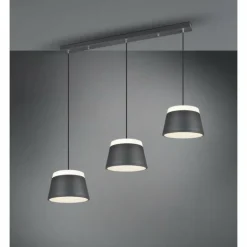 Suspension Trio Leuchten BARONESS Anthracite, 6 lumières