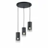 Suspension Trio Leuchten ROBIN Noir, 3 lumières
