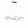 Suspension Trio Leuchten RONDO LED Noir, 1 lumière