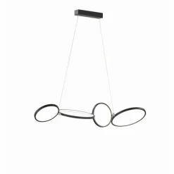Suspension Trio Leuchten RONDO LED Noir, 1 lumière