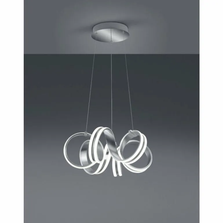 Suspension Trio Leuchten CARRERA LED Aluminium, 1 lumière
