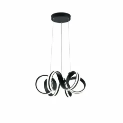 Suspension Trio Leuchten CARRERA LED Noir, 1 lumière