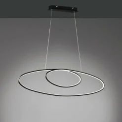 Suspension Trio Leuchten AVUS LED Noir, 1 lumière