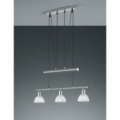 Suspension Trio LEVISTO LED Nickel mat, 3 lumières
