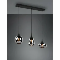 Suspension Trio Lumina Noir, 3 lumières