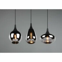 Suspension Trio Lumina Noir, 3 lumières