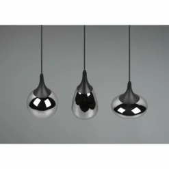 Suspension Trio Lumina Noir, 3 lumières