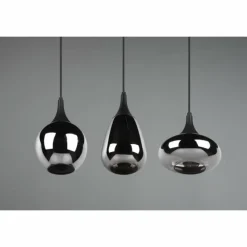 Suspension Trio Lumina Noir, 3 lumières