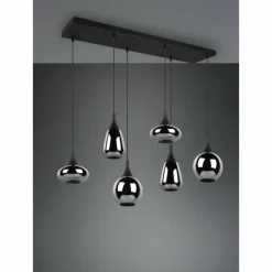 Suspension Trio Lumina Noir, 6 lumières