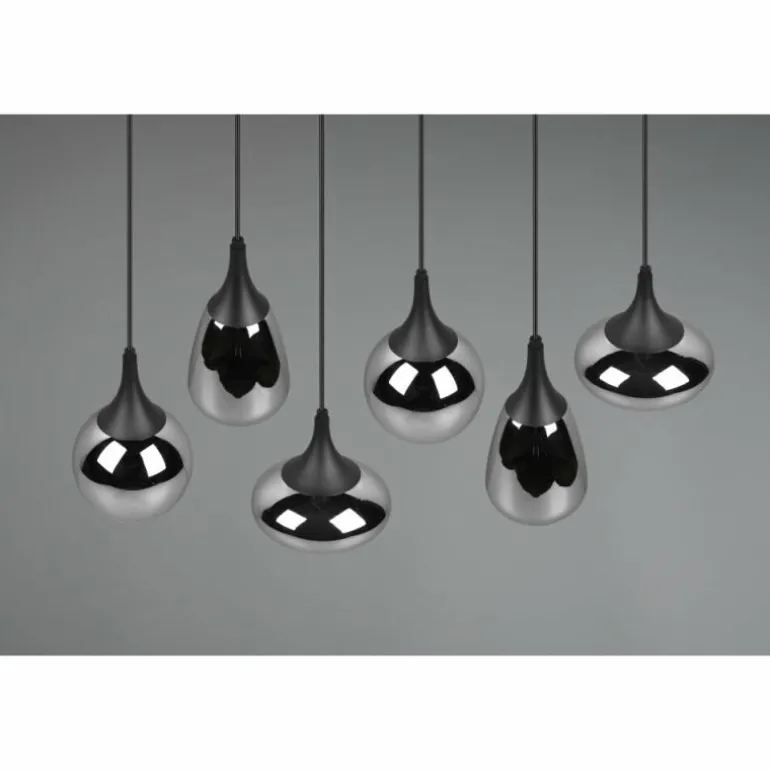 Suspension Trio Lumina Noir, 6 lumières