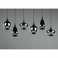 Suspension Trio Lumina Noir, 6 lumières