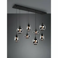 Suspension Trio Lumina Noir, 8 lumières