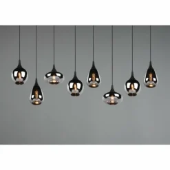 Suspension Trio Lumina Noir, 8 lumières