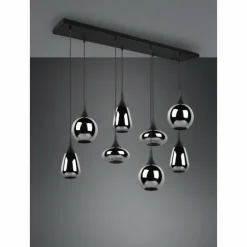 Suspension Trio Lumina Noir, 8 lumières