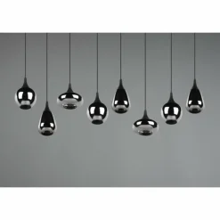Suspension Trio Lumina Noir, 8 lumières