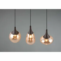 Suspension Trio Lumina Noir, 3 lumières