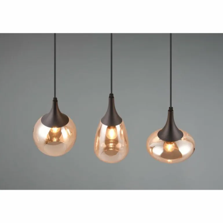 Suspension Trio Lumina Noir, 3 lumières