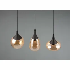 Suspension Trio Lumina Noir, 3 lumières