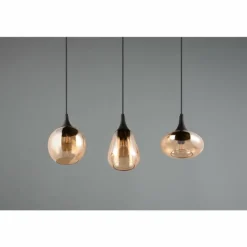 Suspension Trio Lumina Noir, 3 lumières
