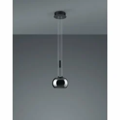 Suspension Trio Madison LED Noir, 1 lumière