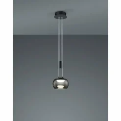 Suspension Trio Madison LED Noir, 1 lumière