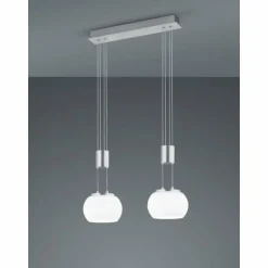 Suspension Trio Madison LED Nickel mat, 2 lumières