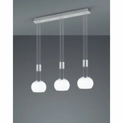 Suspension Trio Madison LED Nickel mat, 3 lumières