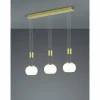 Suspension Trio Madison LED Laiton, 3 lumières