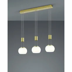 Suspension Trio Madison LED Laiton, 3 lumières