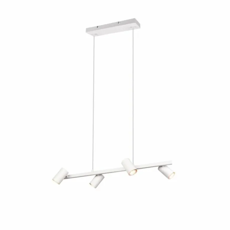 Suspension Trio MARLEY Blanc, 4 lumières