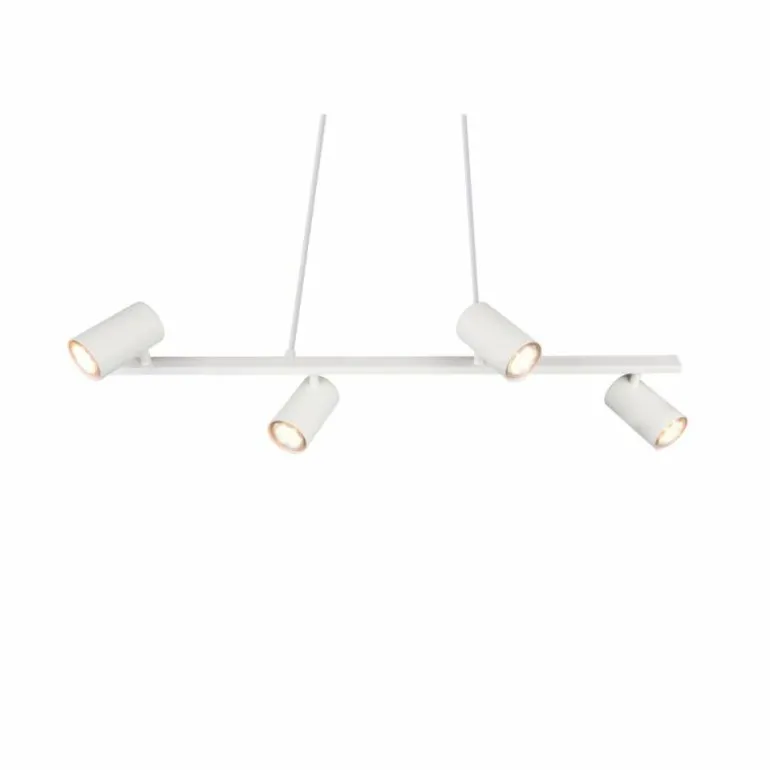 Suspension Trio MARLEY Blanc, 4 lumières