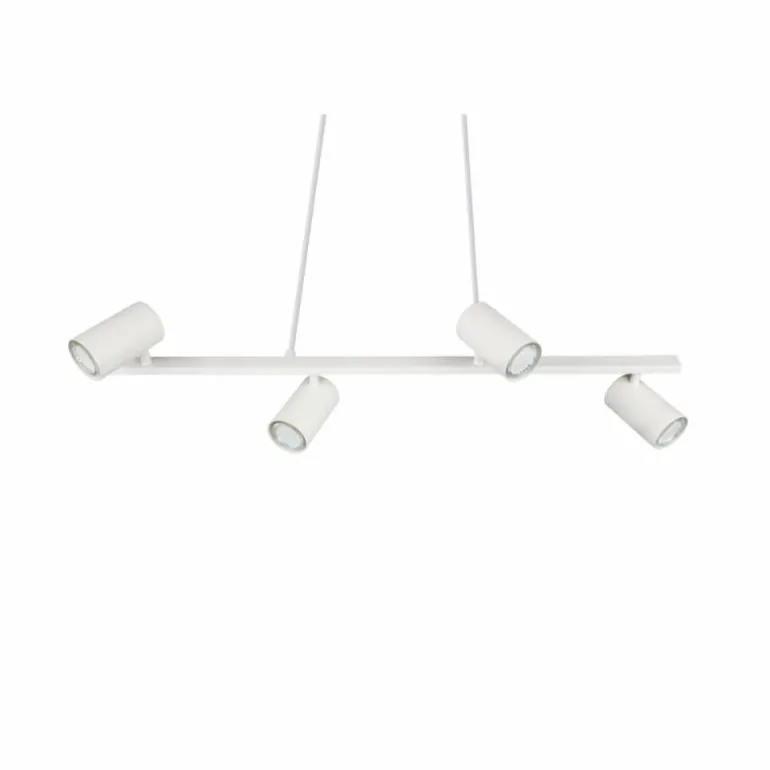 Suspension Trio MARLEY Blanc, 4 lumières