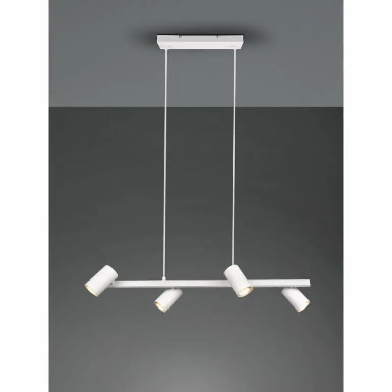 Suspension Trio MARLEY Blanc, 4 lumières