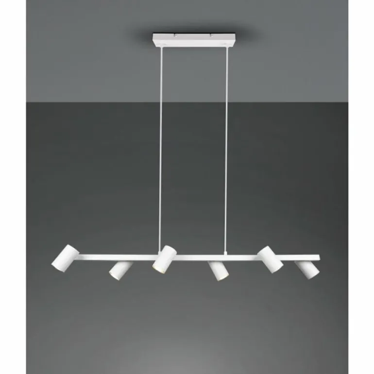 Suspension Trio MARLEY Blanc, 6 lumières
