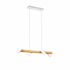 Suspension Trio MARLEY Écru, Blanc, 4 lumières