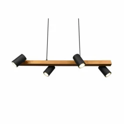 Suspension Trio MARLEY Écru, Noir, 4 lumières