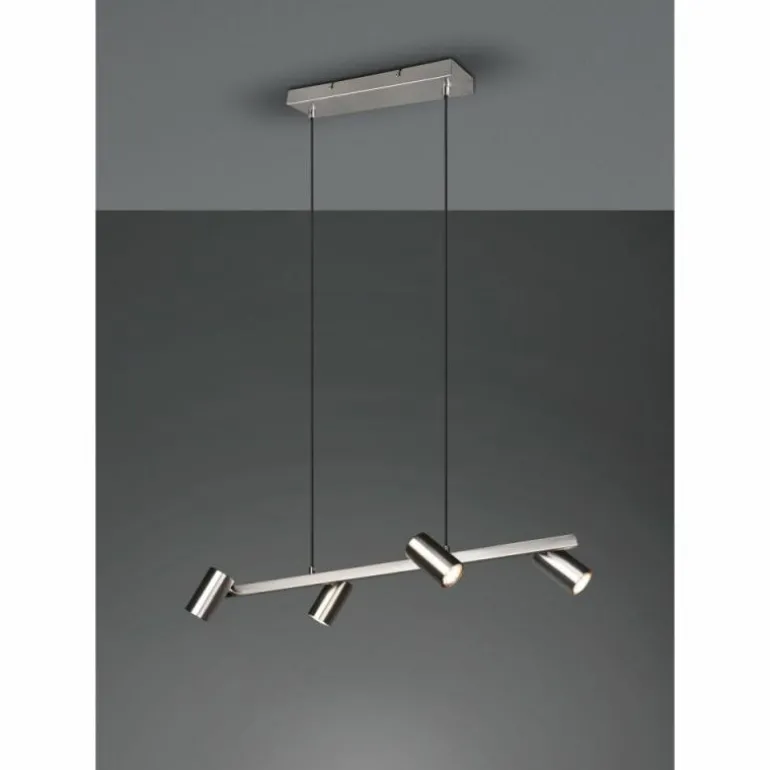 Suspension Trio MARLEY Nickel mat, 4 lumières